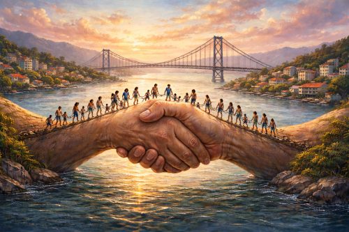 Padre Vilson Groh _ Uma mão sustenta a outra e, assim, as pontes vão sendo erguidas Padre Vilson Groh _ Uma mão sustenta a outra e, assim, as pontes vão sendo erguidas